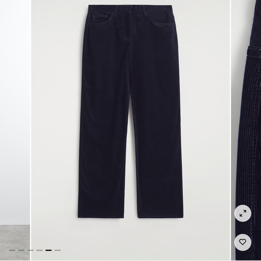 COS Corduroy Straight Leg Pants - Picture 3 of 8